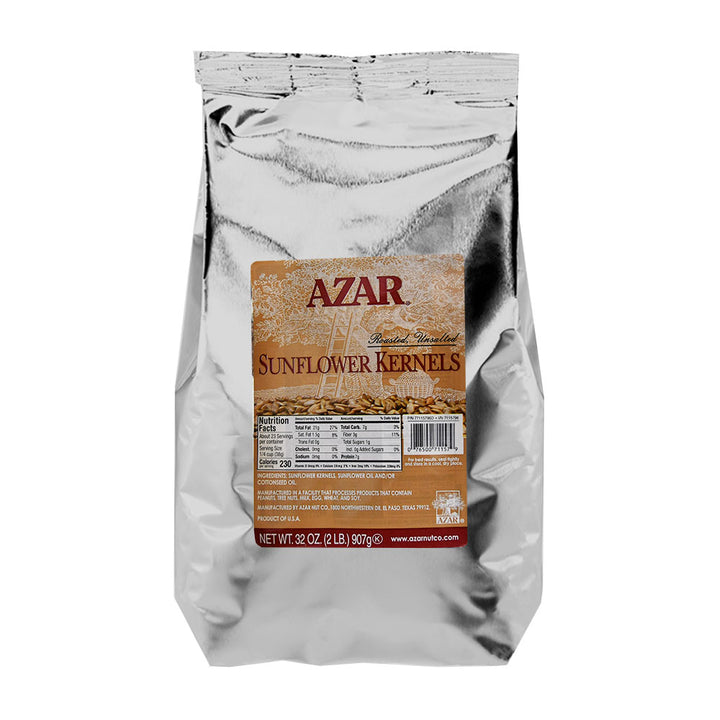 Azar Unsalted Sunflower Kernel-2 lb.-3/Case