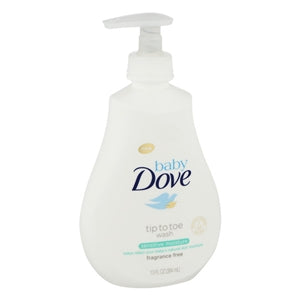 Baby Dove Tip To Toe Sensitive Moisture Body Wash-13 oz.-4/Case