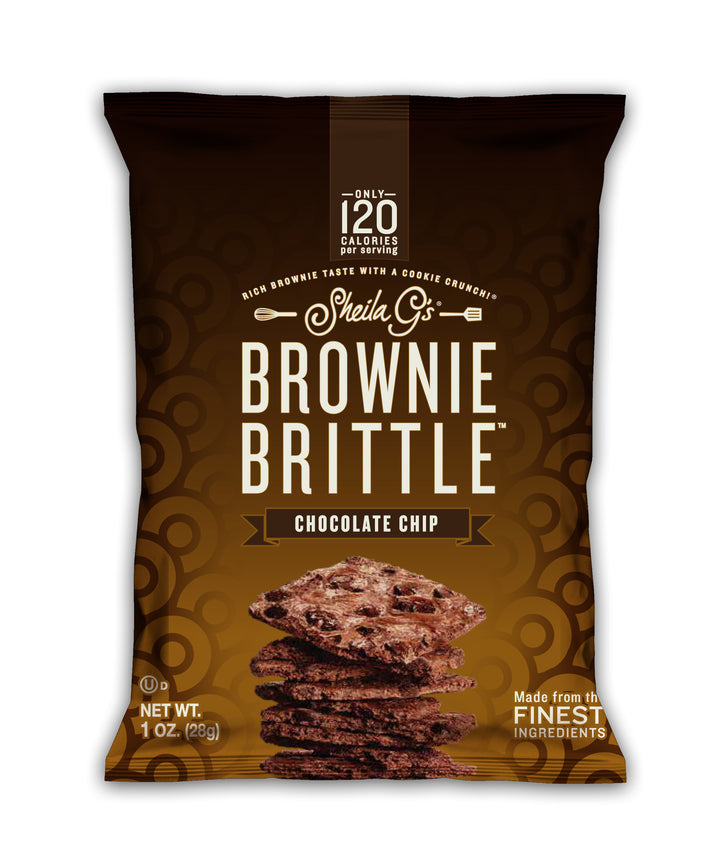 Sheila G's Brownie Brittle Snack Chocolate Chip Brittle-1 oz.-72/Case