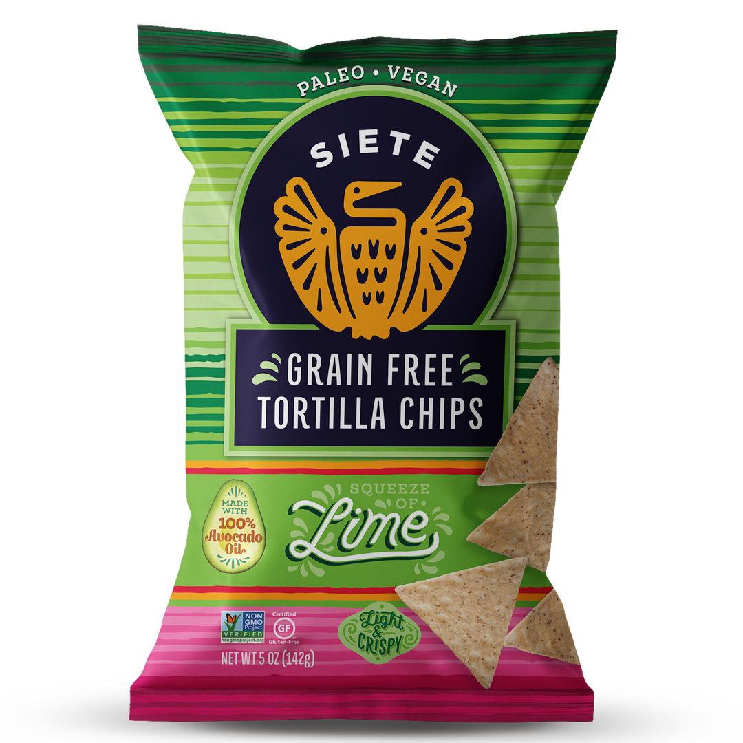 Siete Lime Tortilla Chips-5 oz.-12/Case