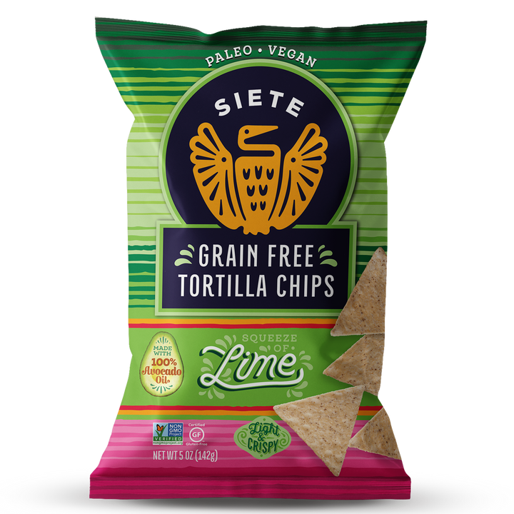 Siete Lime Tortilla Chips-5 oz.-12/Case