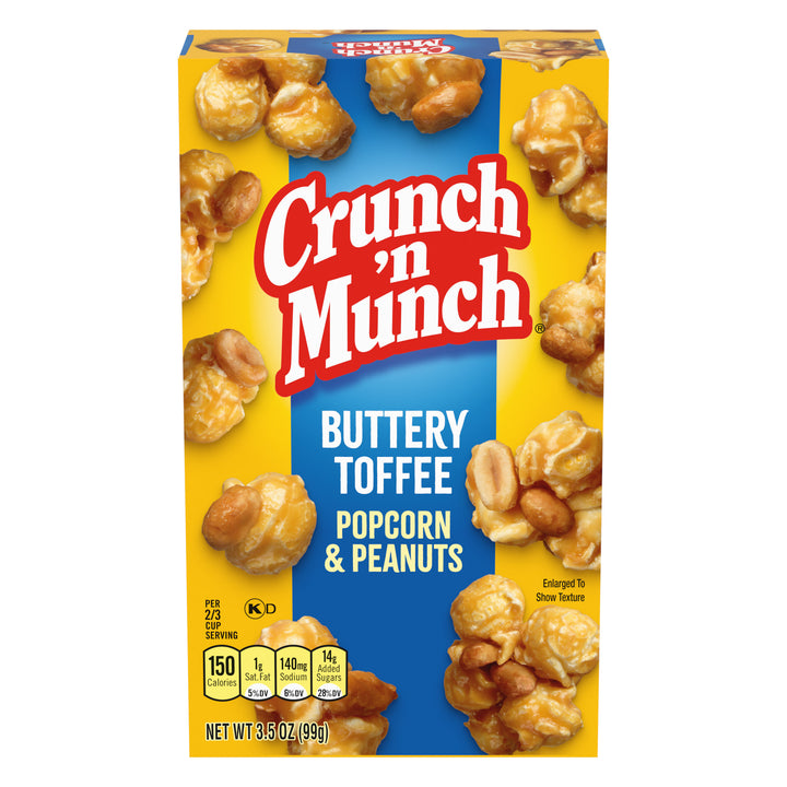 Crunch N Munch Crunch'n Munch Buttery Toffee Popcorn-3.5 oz.-12/Case