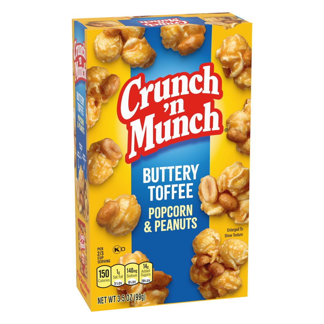 Crunch N Munch Crunch'n Munch Buttery Toffee Popcorn-3.5 oz.-12/Case