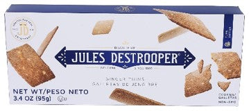 Jules Destrooper Ginger Thins-3.4 oz.-12/Case