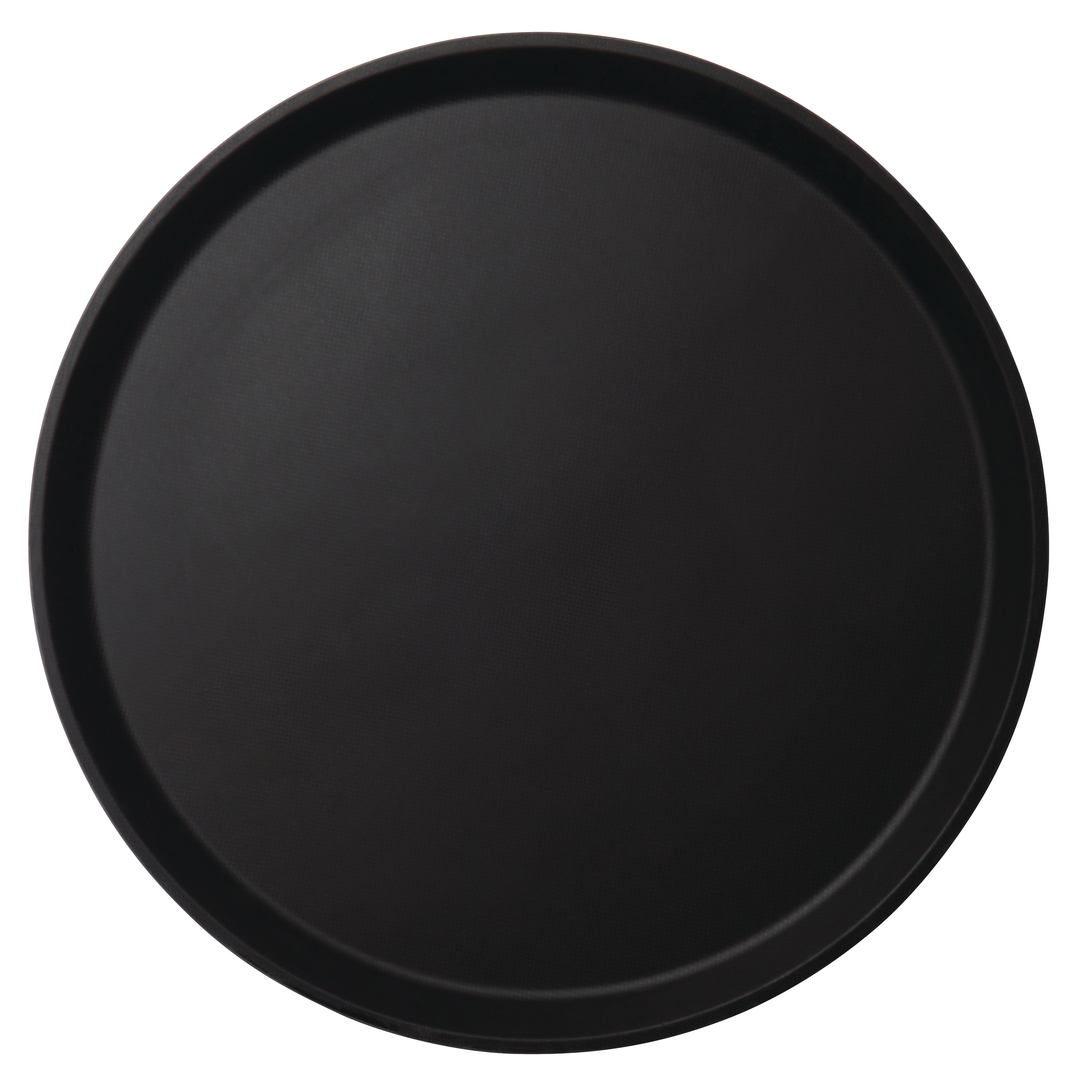 Camtread Serving Tray Plastic Round 16 Inch Black-1 Each