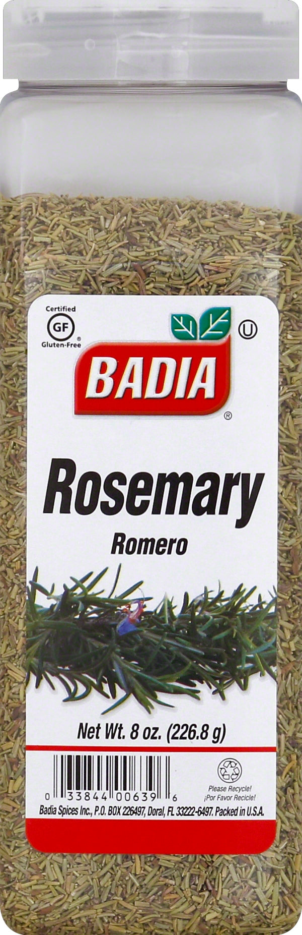 Badia Rosemary Leaves-8 oz.-6/Case