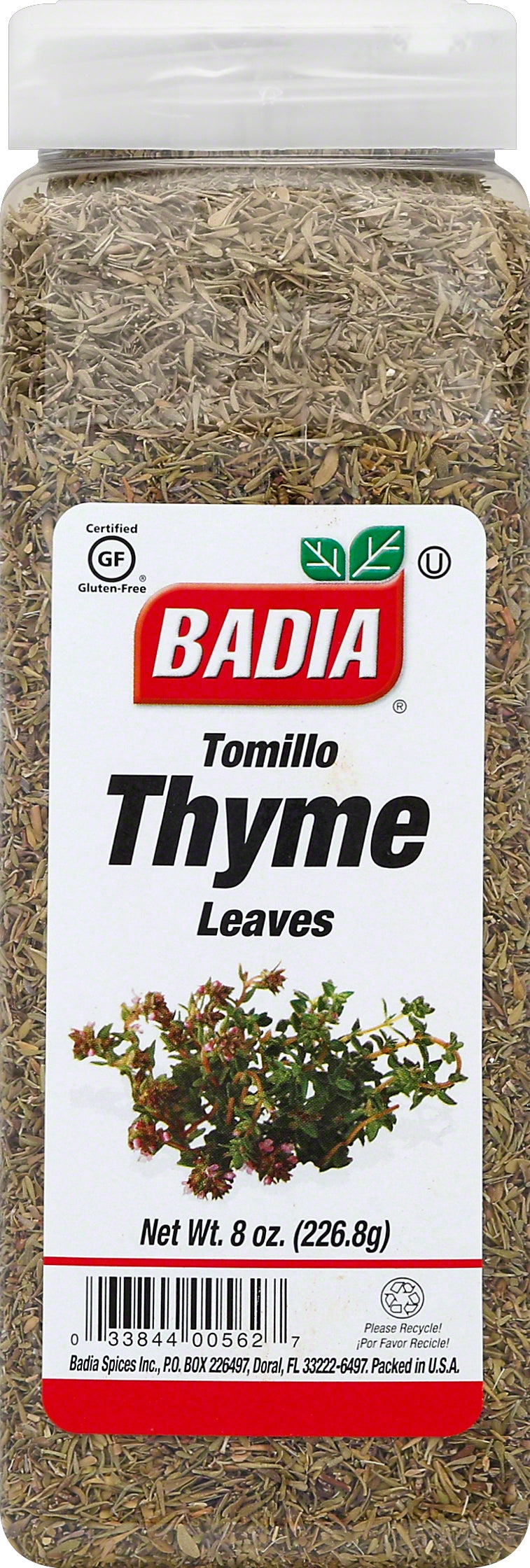 Badia Whole Thyme Leaves-8 oz.-6/Case