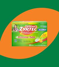 Zyrtec Allergy Dissolve Citrus Tablets-12 Count-6/Box-4/Case