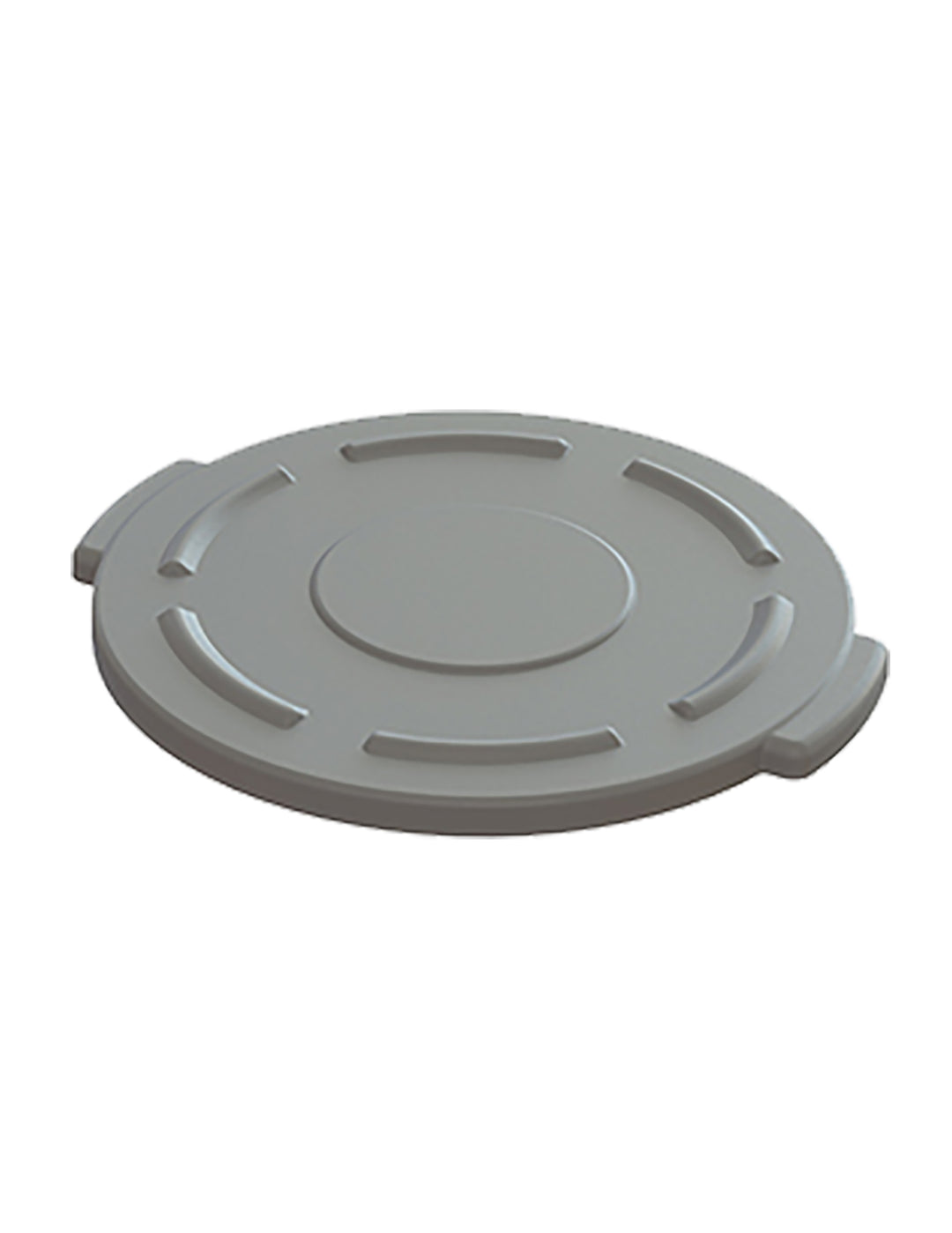 Value Plus 10 Gallon Gray Trash Lid-1 Count-6/Box-1/Case