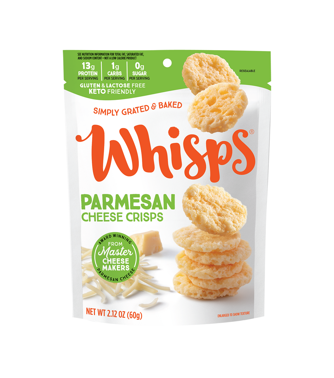 Whisps Parmesan Cheese Crisps-2.12 oz.-6/Case