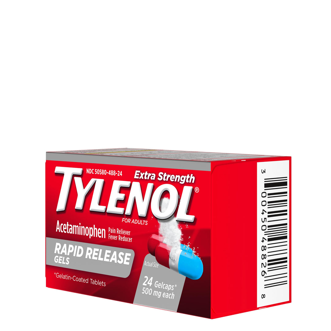 Tylenol Rapid Release Gelcaps-24 Count-6/Box-12/Case
