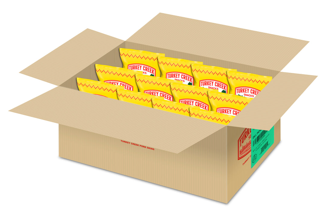 Turkey Creek Box Of Dill Pickle Pork Skins-2 oz.-12/Case