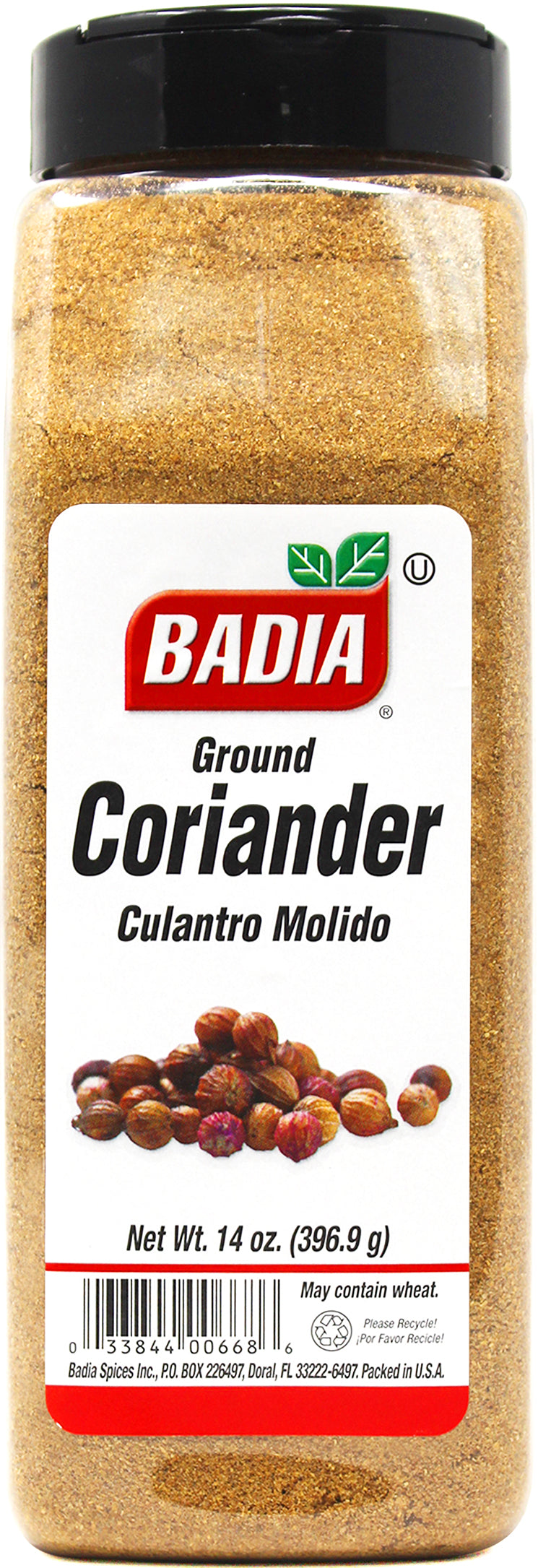 Badia Ground Coriander-14 oz.-6/Case