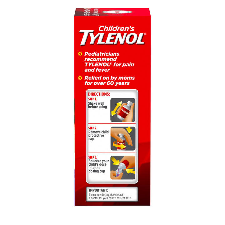 Tylenol Children's Suspension Grape-4 fl oz.s-3/Box-12/Case