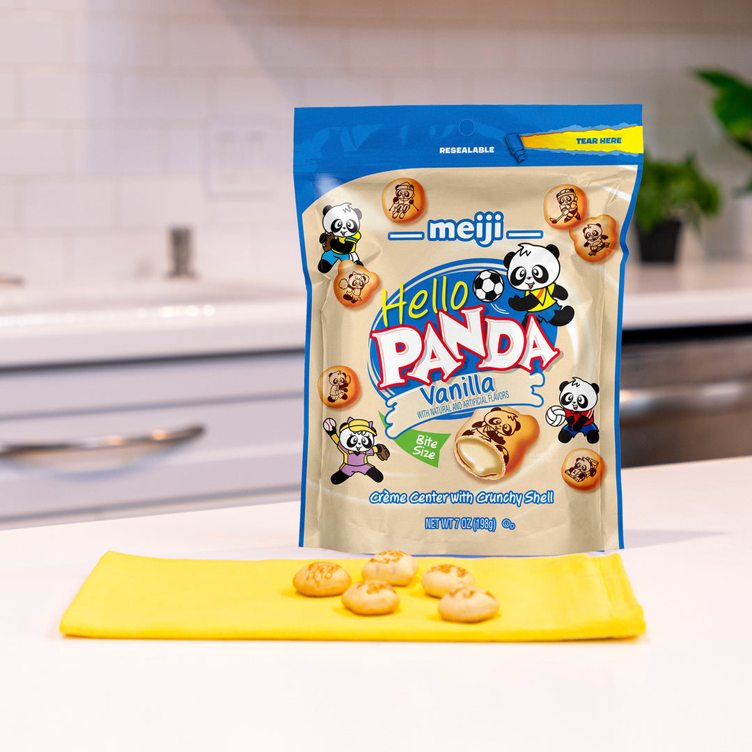 Hello Panda Vanilla Creme Filled Bite Size Cookie-7 oz.-6/Case