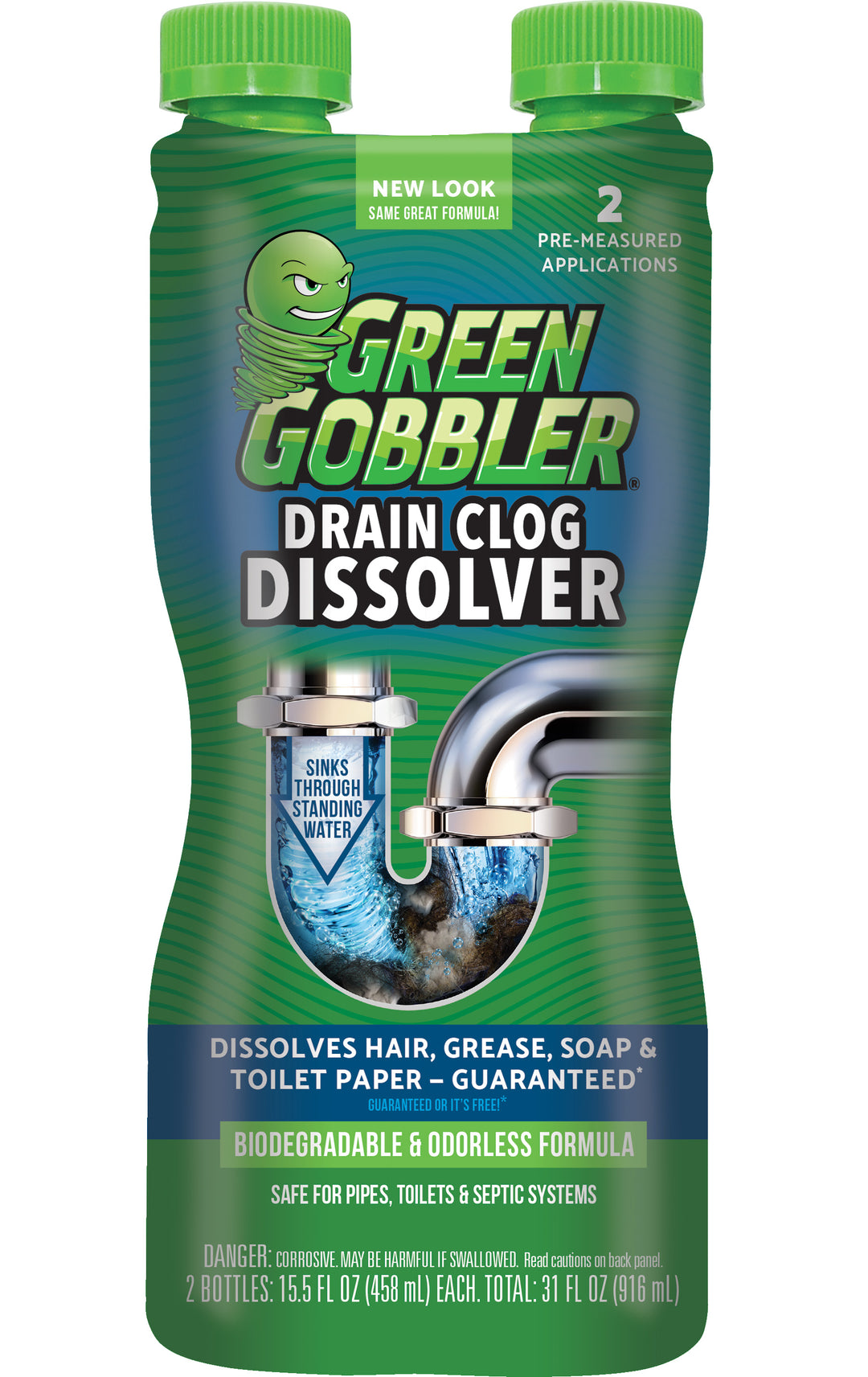 Green Gobbler Drain Glog Dissolver 6/31 Fl Oz.