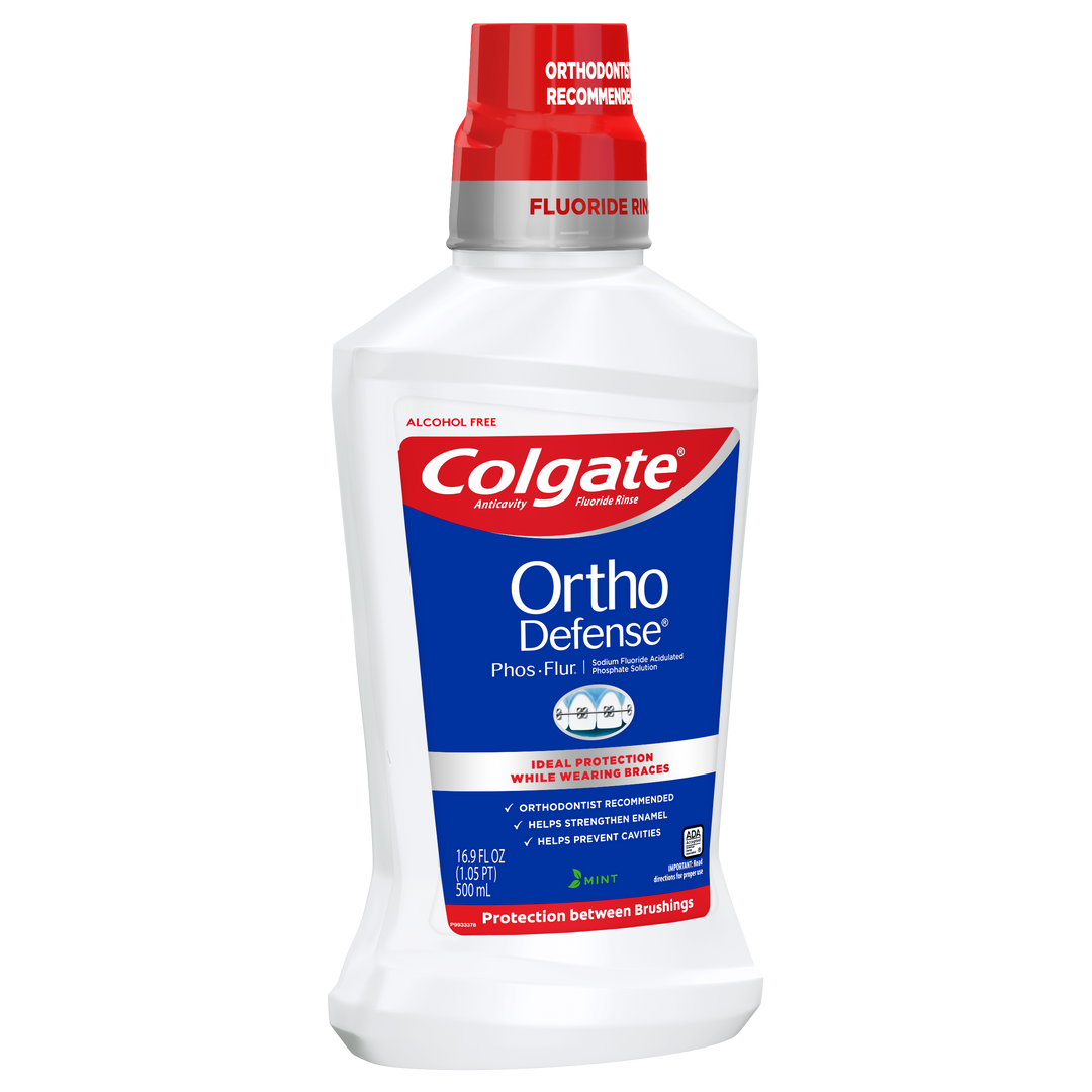 Colgate Phos-Flur Ortho Defense Mint Mouthwash-16.9 fl oz.s-6/Case
