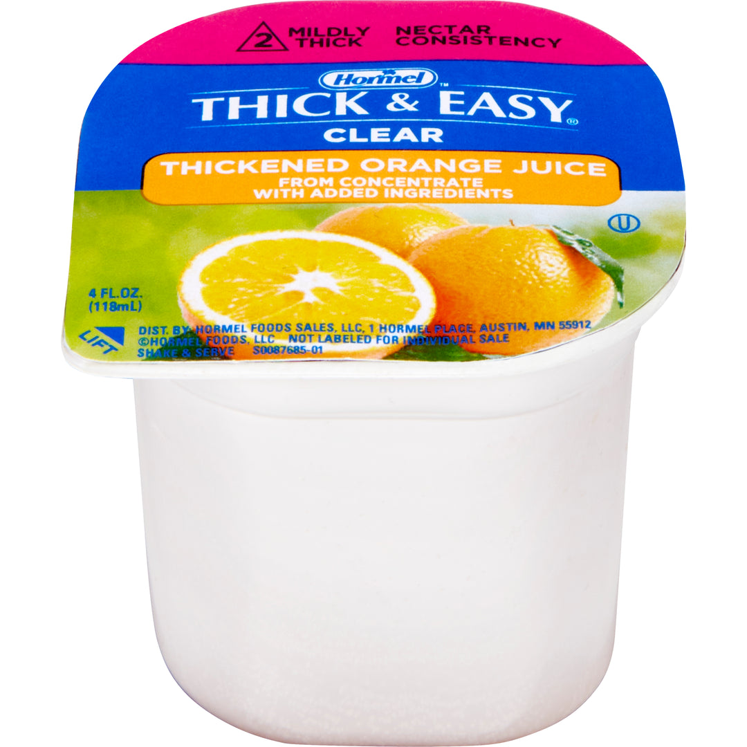 Thick & Easy Clear Thickened Orange Juice-24 Count-1/Case