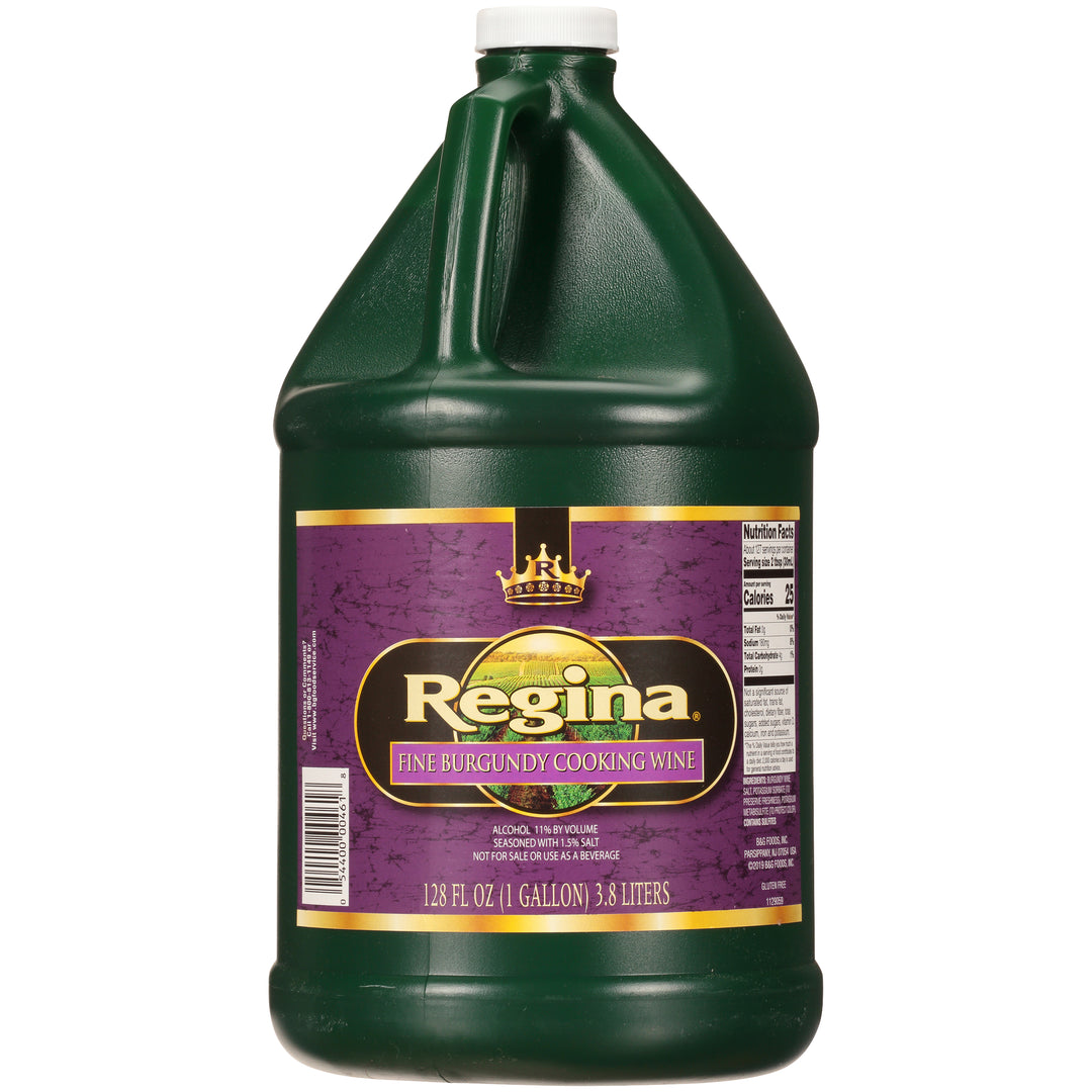 Regina Wine Burgundy Plastic Cooking Wine Bulk-1 Gallon-4/Case