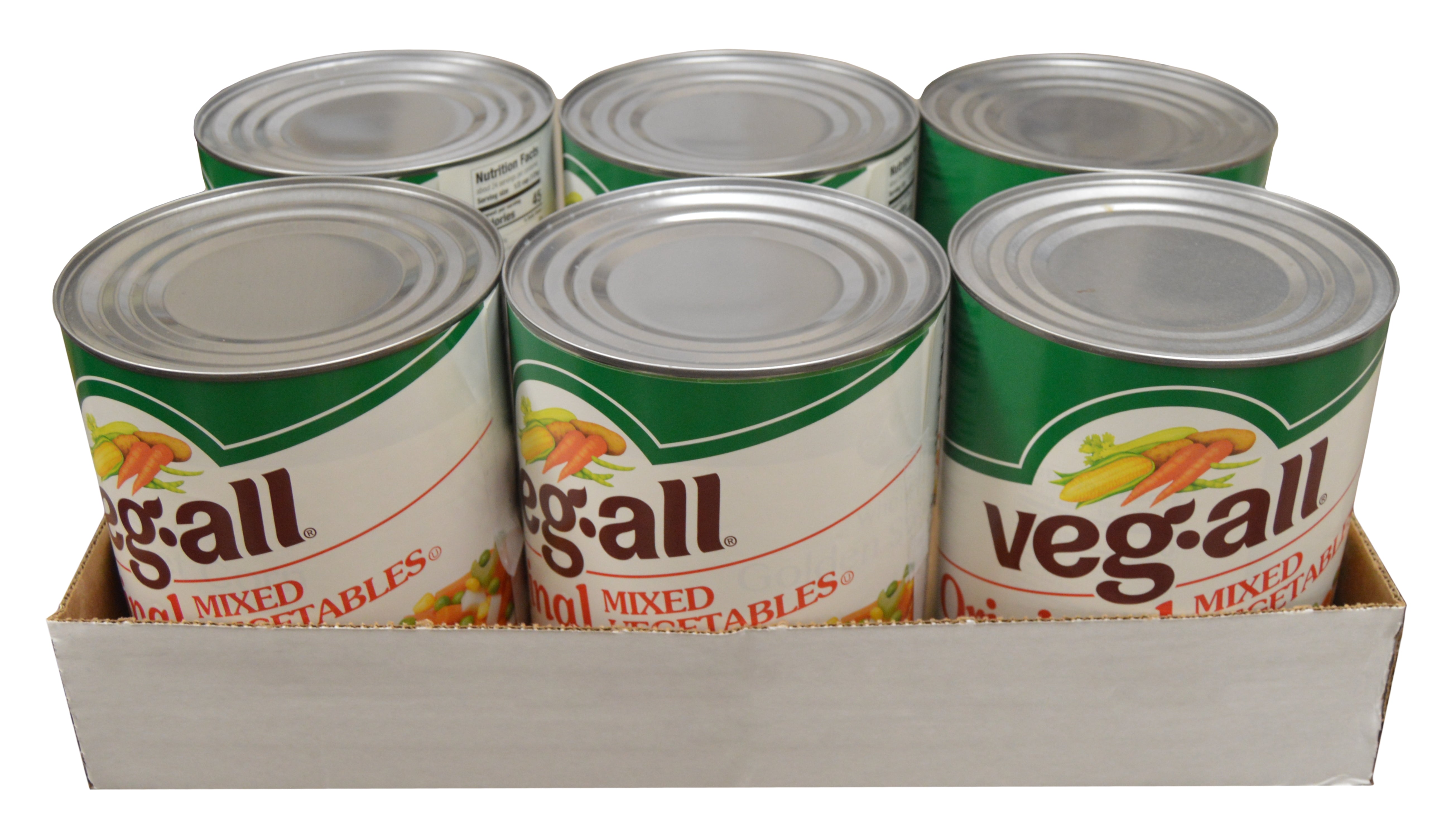 Veg-All Veg-All Mixed Vegetable-104 oz.-6/Case MPN# F003710006182 Veg-All Veg-All Mixed Vegetable-104 oz.-6/Case MPN# F003710006182