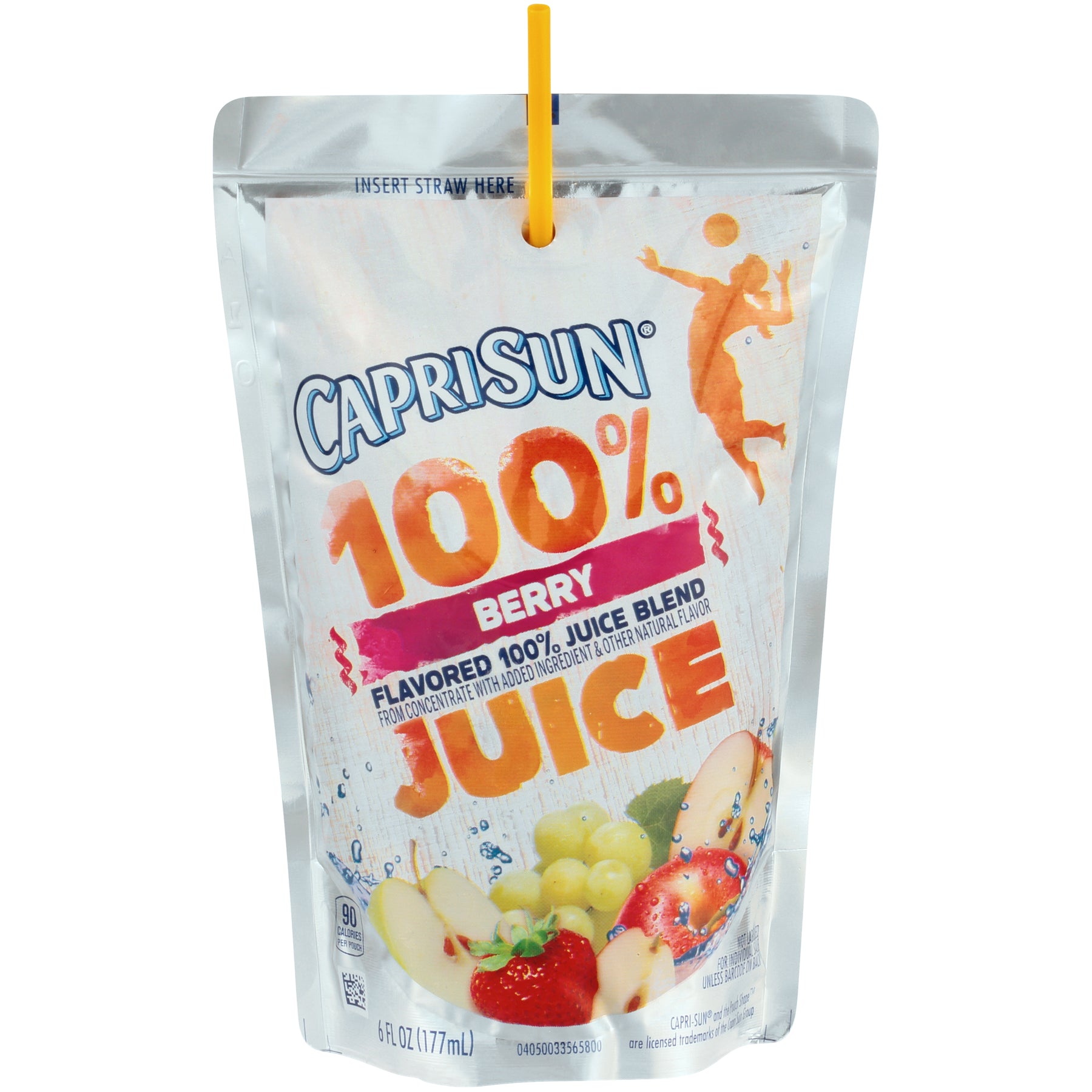 Capri Sun 100% Juice Berry Pouch 6 Ounce Pouches 40