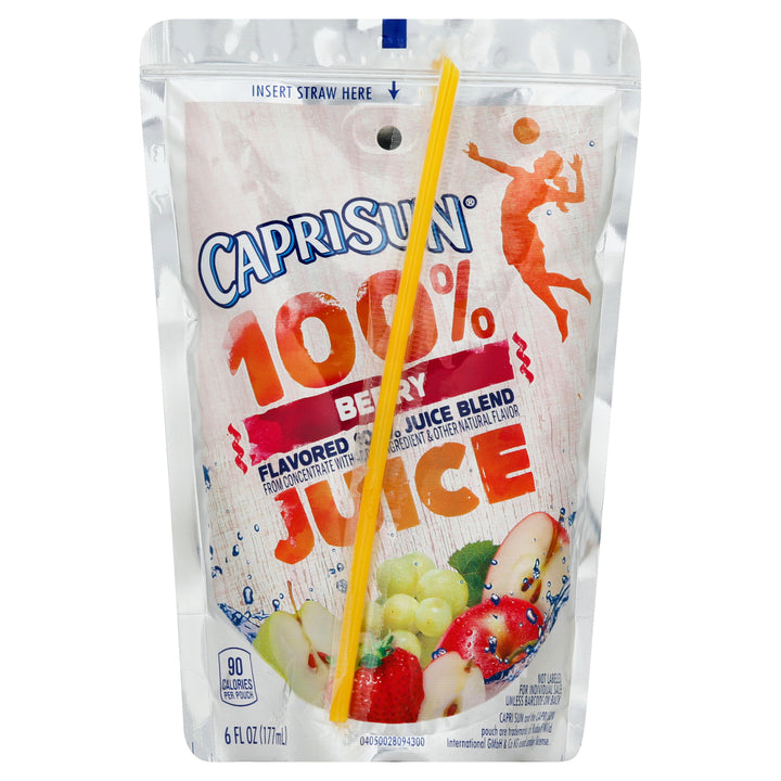 Capri Sun 100% Juice Ready To Drink Berry Juice-6 fl oz.-40/Case