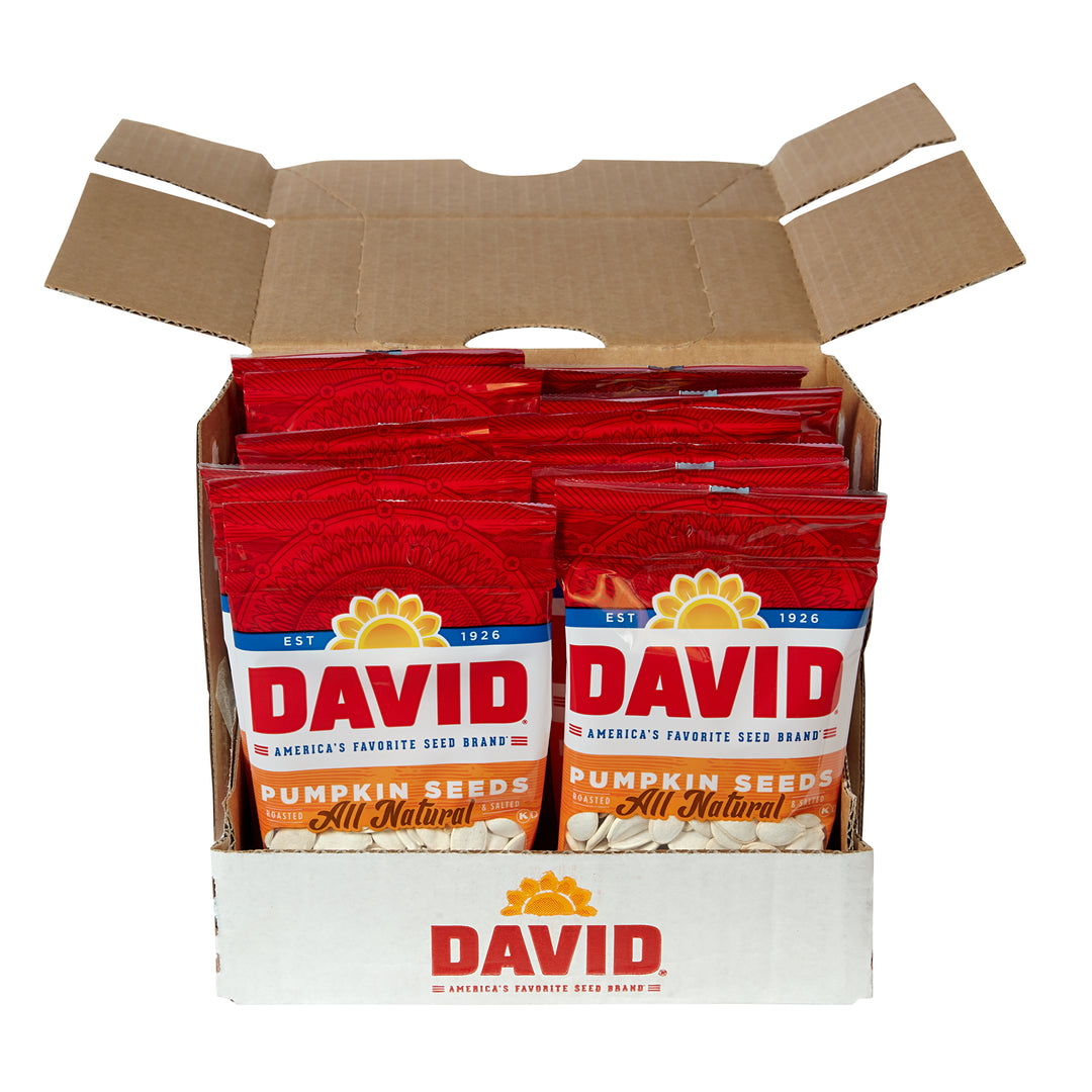 David Original Pumpkin Seeds-2.25 oz.-12/Case