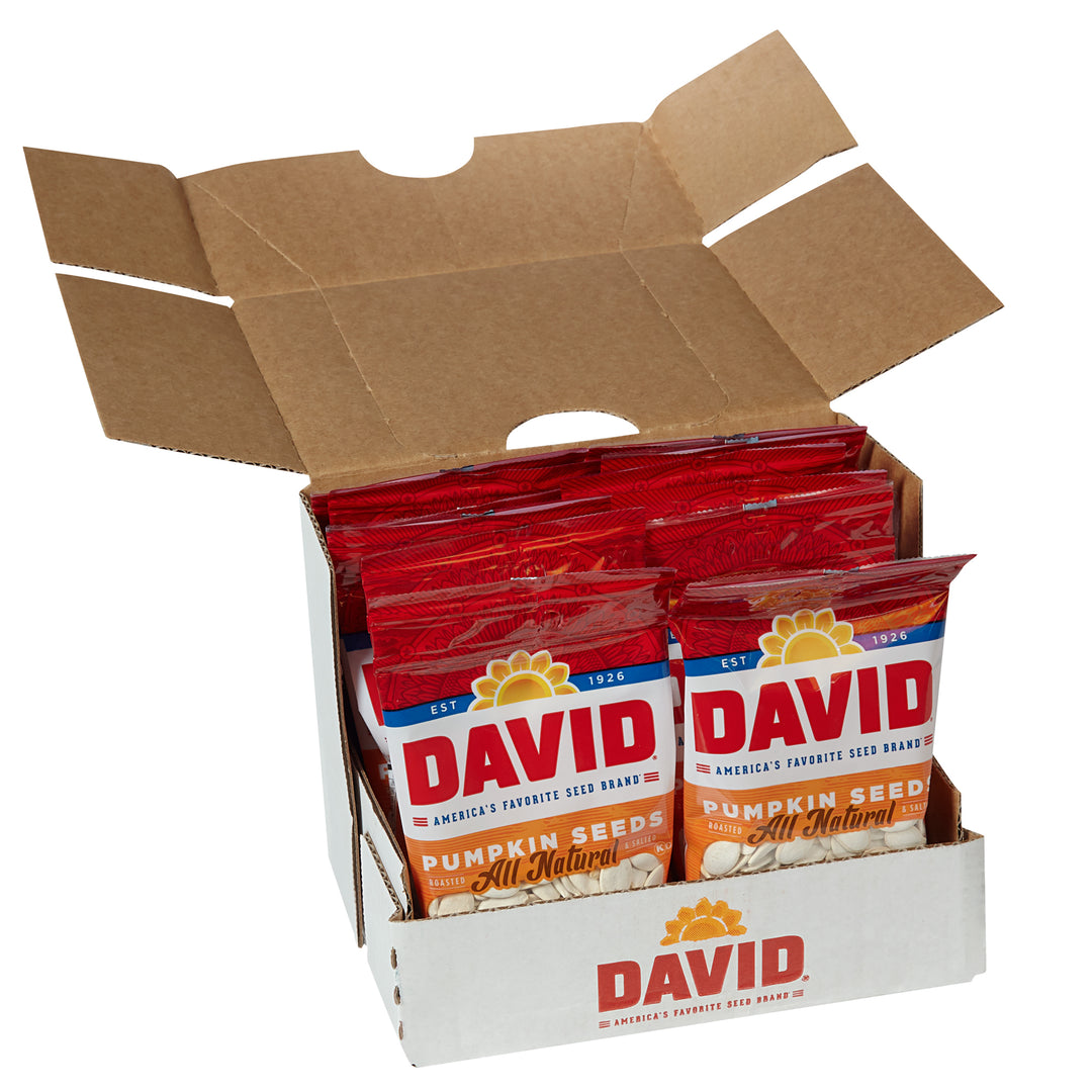 David Original Pumpkin Seeds-2.25 oz.-12/Case