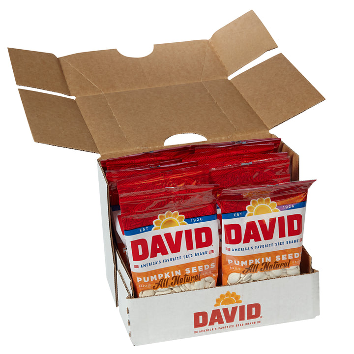 David Original Pumpkin Seeds-2.25 oz.-12/Case
