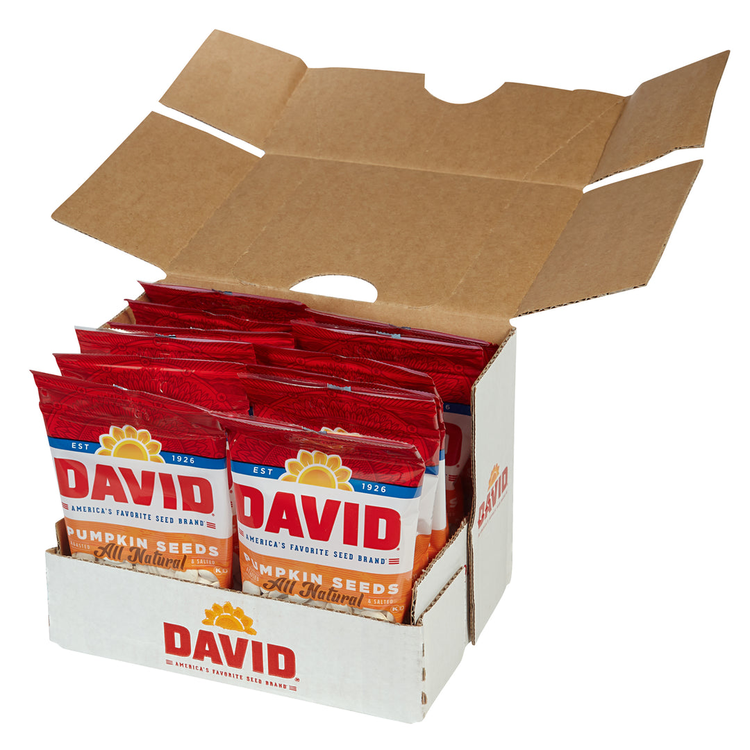 David Original Pumpkin Seeds-2.25 oz.-12/Case