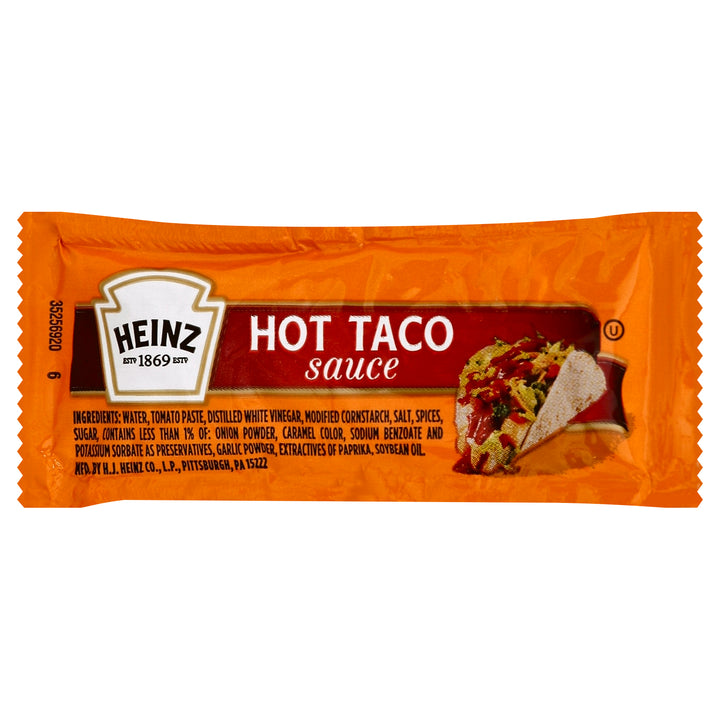 Heinz Hot Taco Hot Sauce Single Serve Packet-9.69 lb.-1/Case