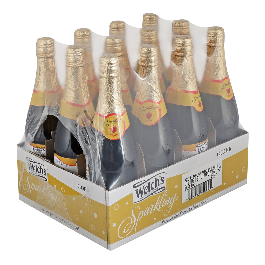 Welch's 100% Sparkling Cider-25.4 fl oz.-12/Case