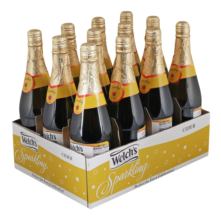 Welch's 100% Sparkling Cider-25.4 fl oz.-12/Case