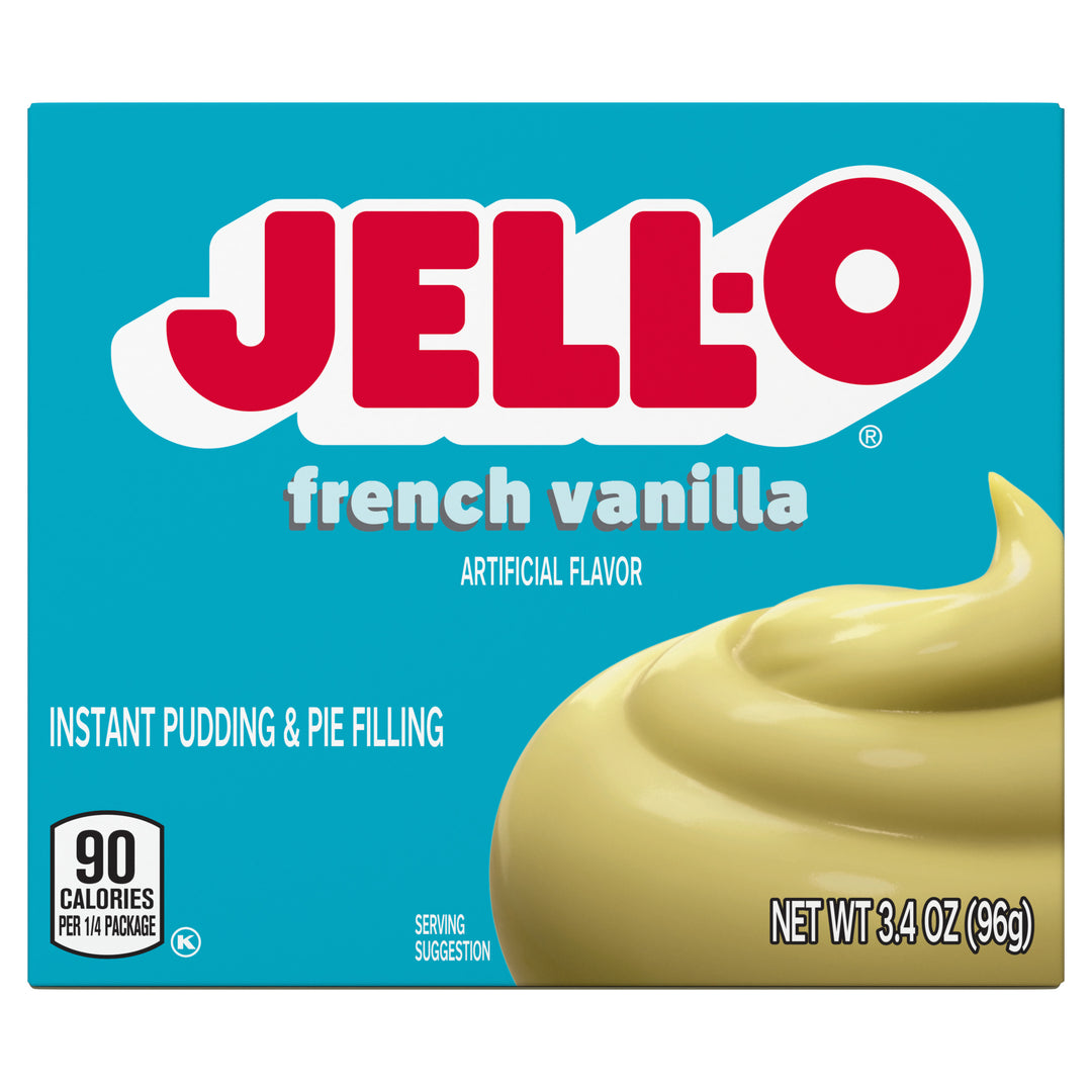 Jell-O French Vanilla Flavored Instant Pudding Mix-3.4 oz.-24/Case