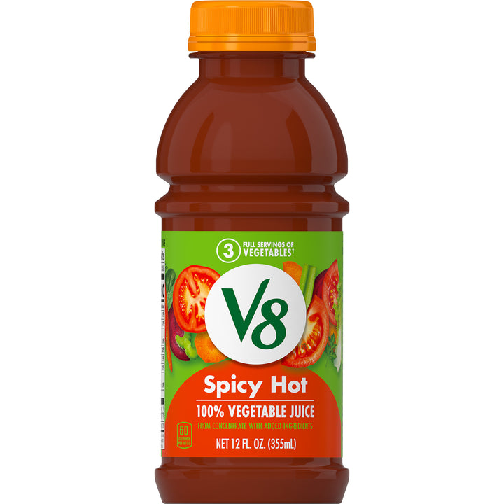 V8 Spicy Hot Vegetable Juice-12 fl oz.s-12/Case