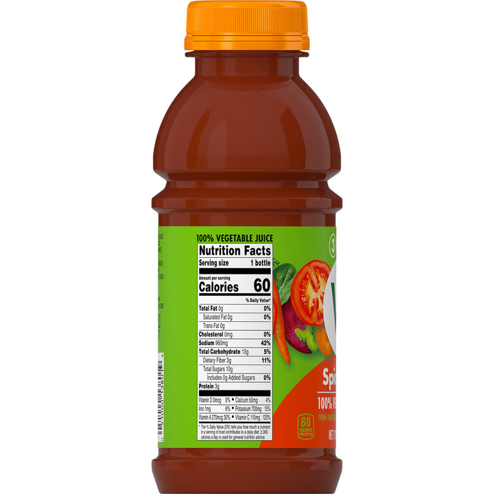 V8 Spicy Hot Vegetable Juice-12 fl oz.s-12/Case