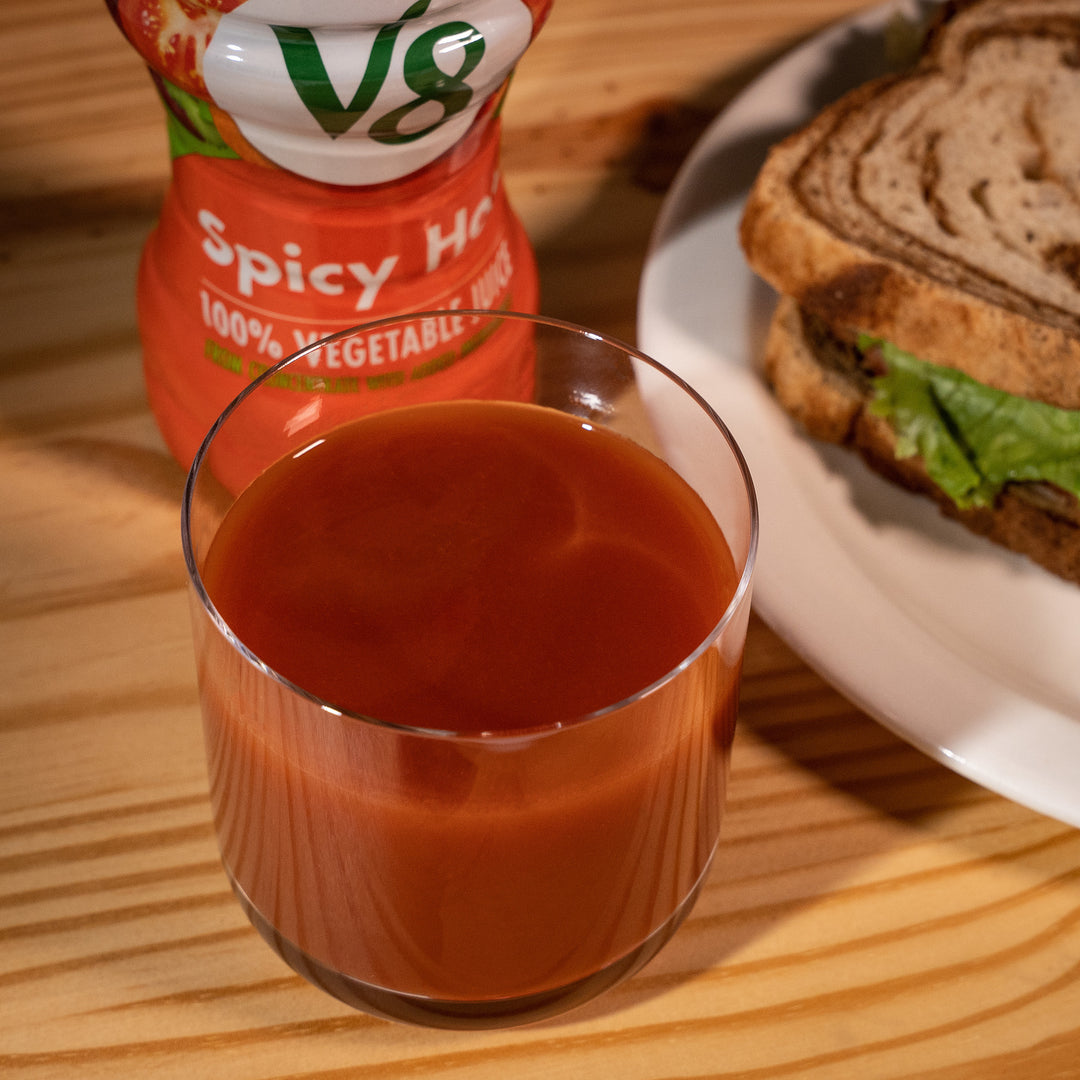 V8 Spicy Hot Vegetable Juice-12 fl oz.s-12/Case