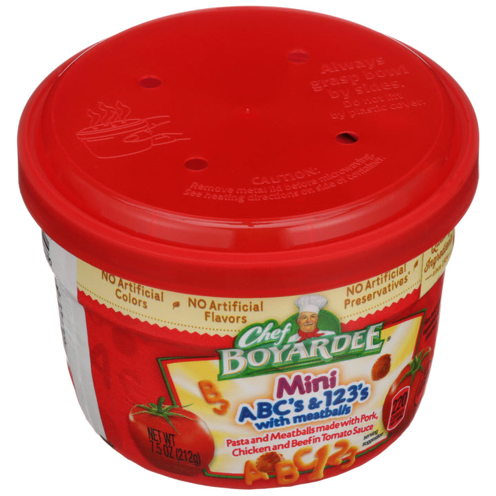 Chef Boyardee Chef Boyardee Microwavable Bowl Mini Bites Abc&123-7.5 oz.-12/Case