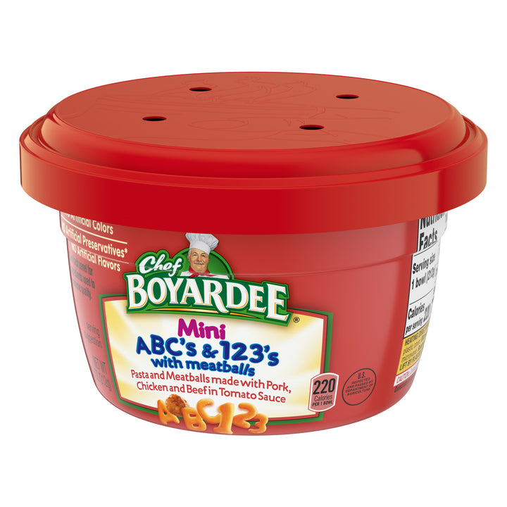 Chef Boyardee Chef Boyardee Microwavable Bowl Mini Bites Abc&123-7.5 oz.-12/Case