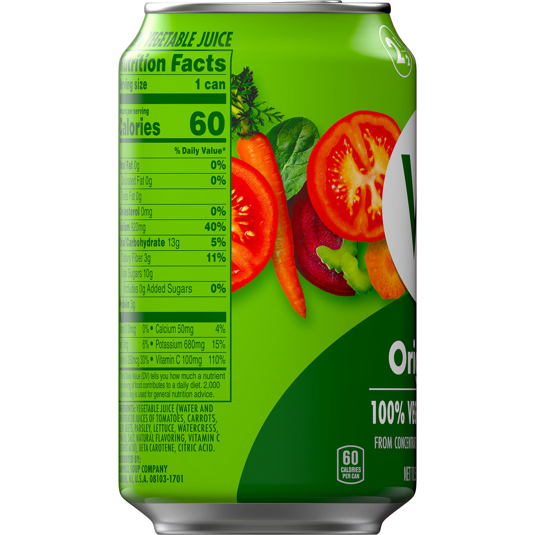 Nutrition Facts Low Salt Tomato Juice Facts Label Low Sodium V8