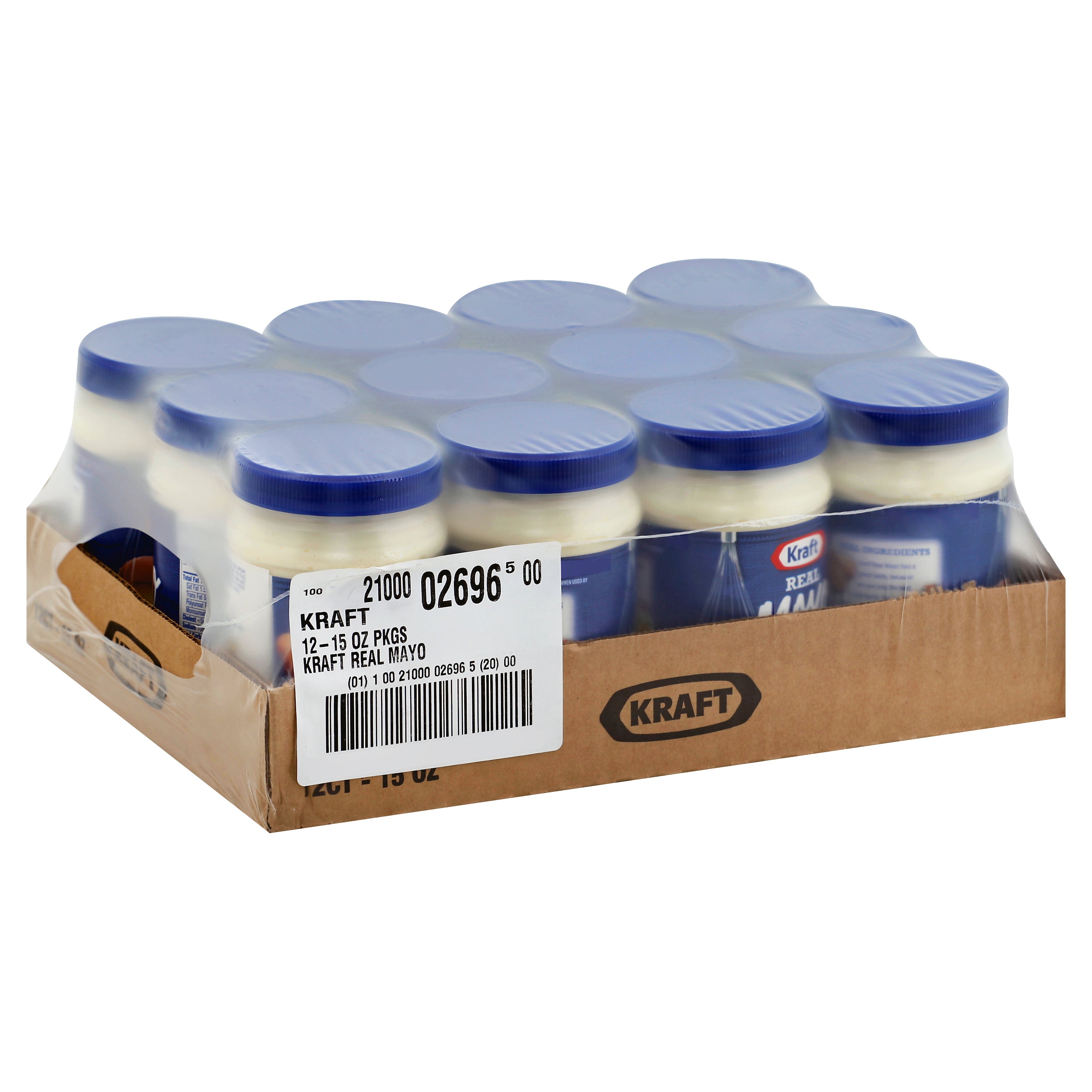 Kraft Mayonnaise Jar-15 fl oz.-12/Case MPN# 10021000026965 – Round