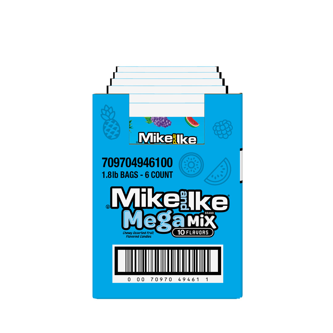 Mike & Ike Mega Mix Stand Up Bag-28.8 oz.-6/Case