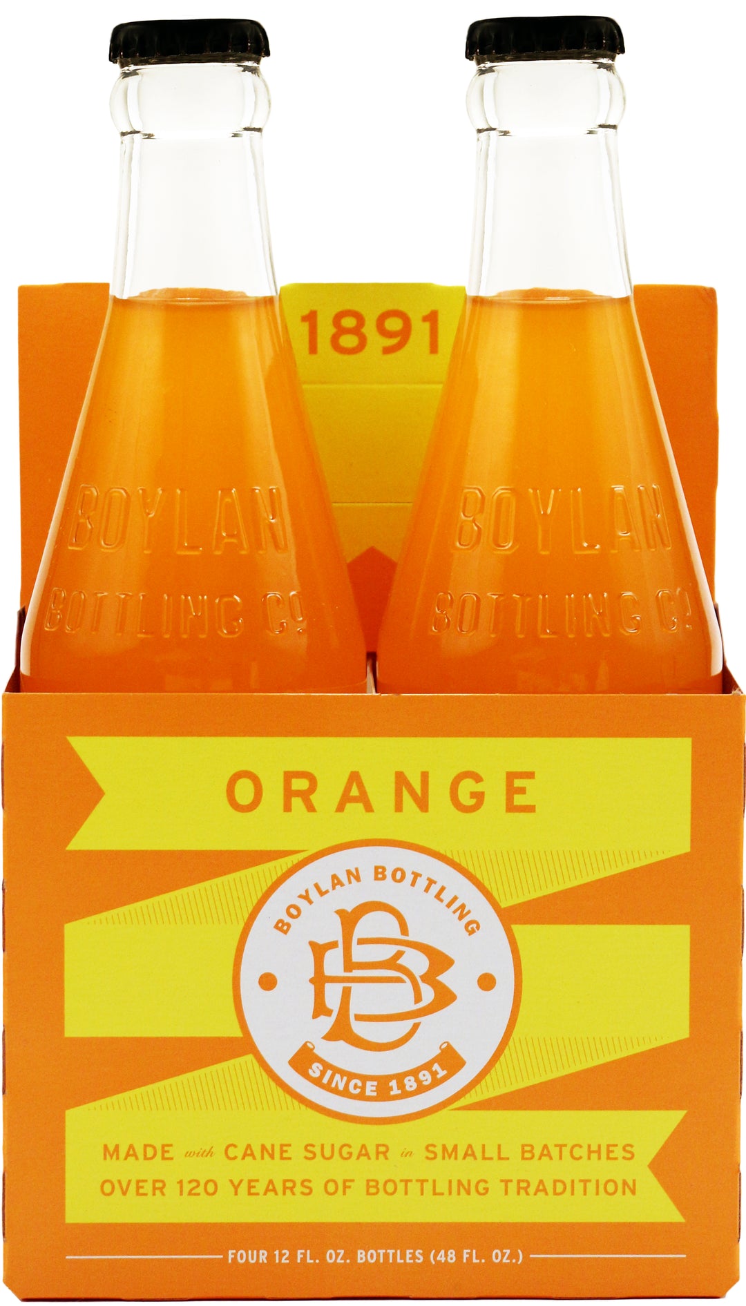 Boylan Bottling Orange 6/4 Pack-12 fl oz.s-4/Box-6/Case