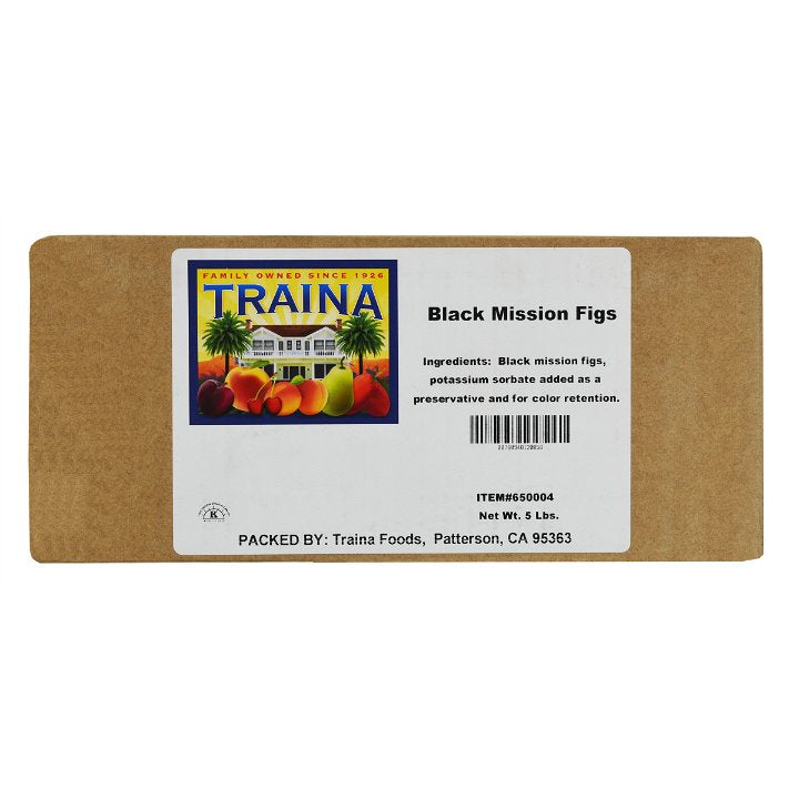 Traina California Black Mission Figs-5 lb.-1/Case