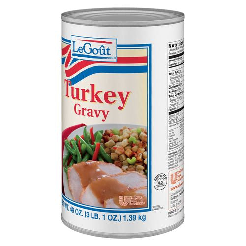 Legout Heat & Serve Turkey Gravy-49 oz.-12/Case
