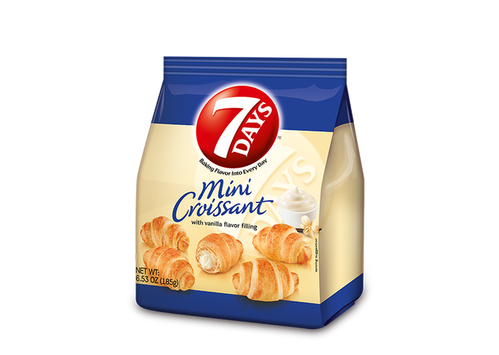 7 Days Mini Vanilla Croissant-6.53 oz.-8/Case