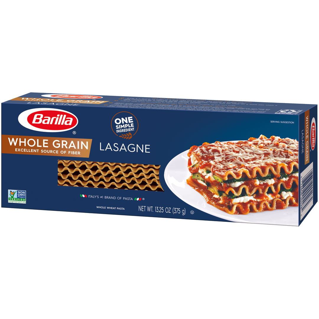 Barilla Wavy Whole Grain Lasagna Pasta-13.25 oz.-12/Case