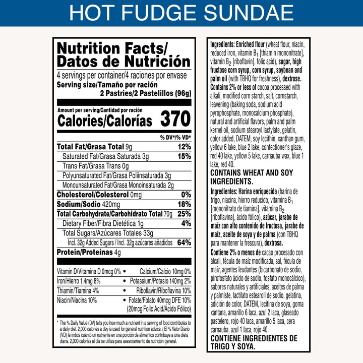 Kellogg's Pop-Tarts Frosted Hot Fudge Sundae Pastry-13.5 oz.-12/Case