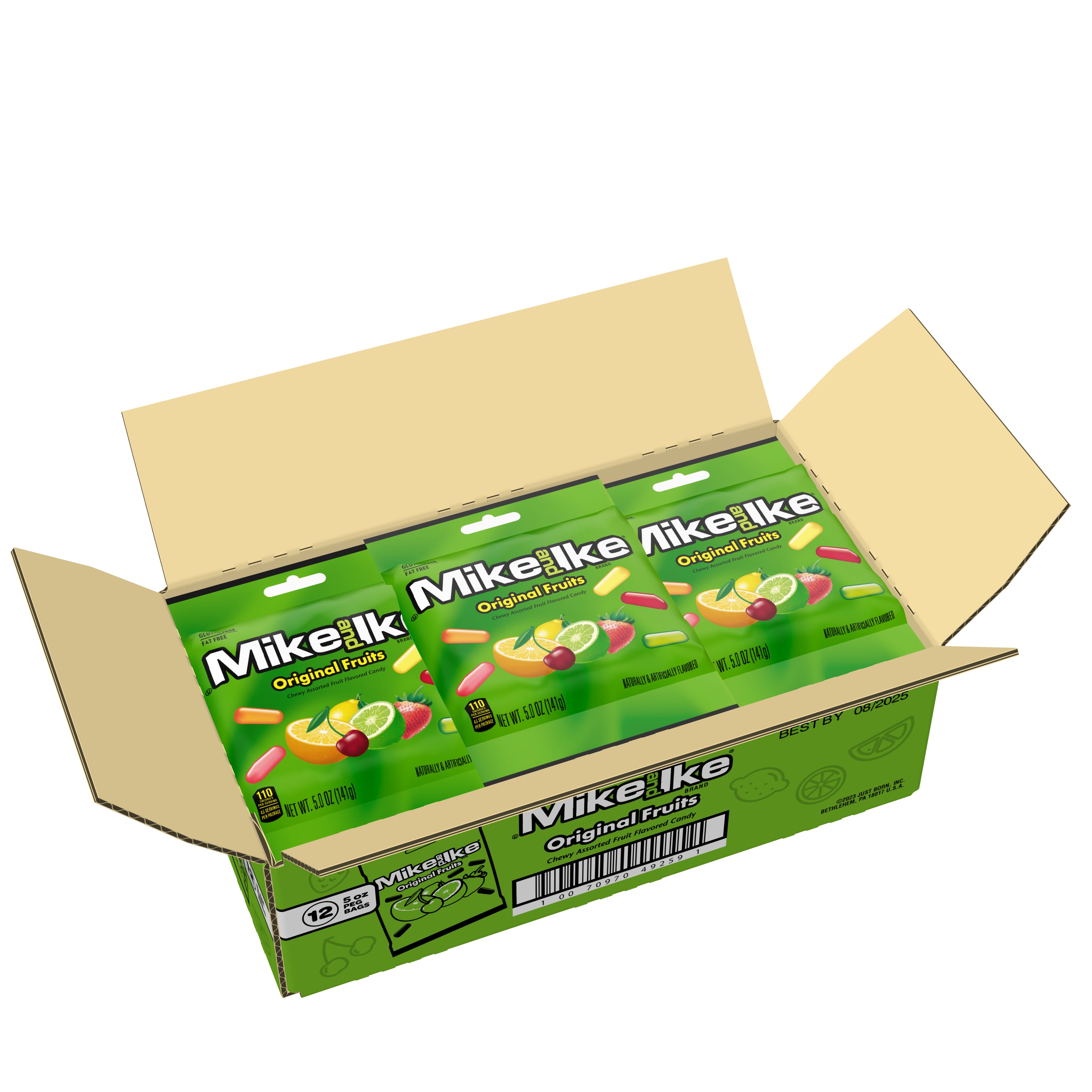 Mike & Ike Original Fruits Chewy Fruit Flavored Candies-5 oz