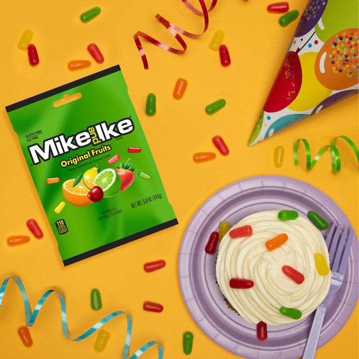 Mike & Ike Original Fruits Chewy Fruit Flavored Candies-5 oz.-12/Case